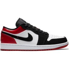 Nike Air Jordan 1 Retro Black Toe Low Black White Red