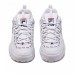 Кроссовки Fila Disruptor 2 с надписью белые