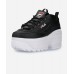 Кроссовки Fila Disruptor 2 на высокой платформе черные