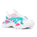 Кроссовки FIla Electrowave белые с розовым и голубым женские