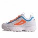 Кроссовки Fila Disruptor 2 бело-сине-оранжевые