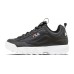 Fila Disruptor 2 black white с мехом